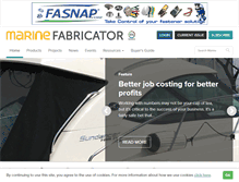 Tablet Screenshot of marinefabricatormag.com